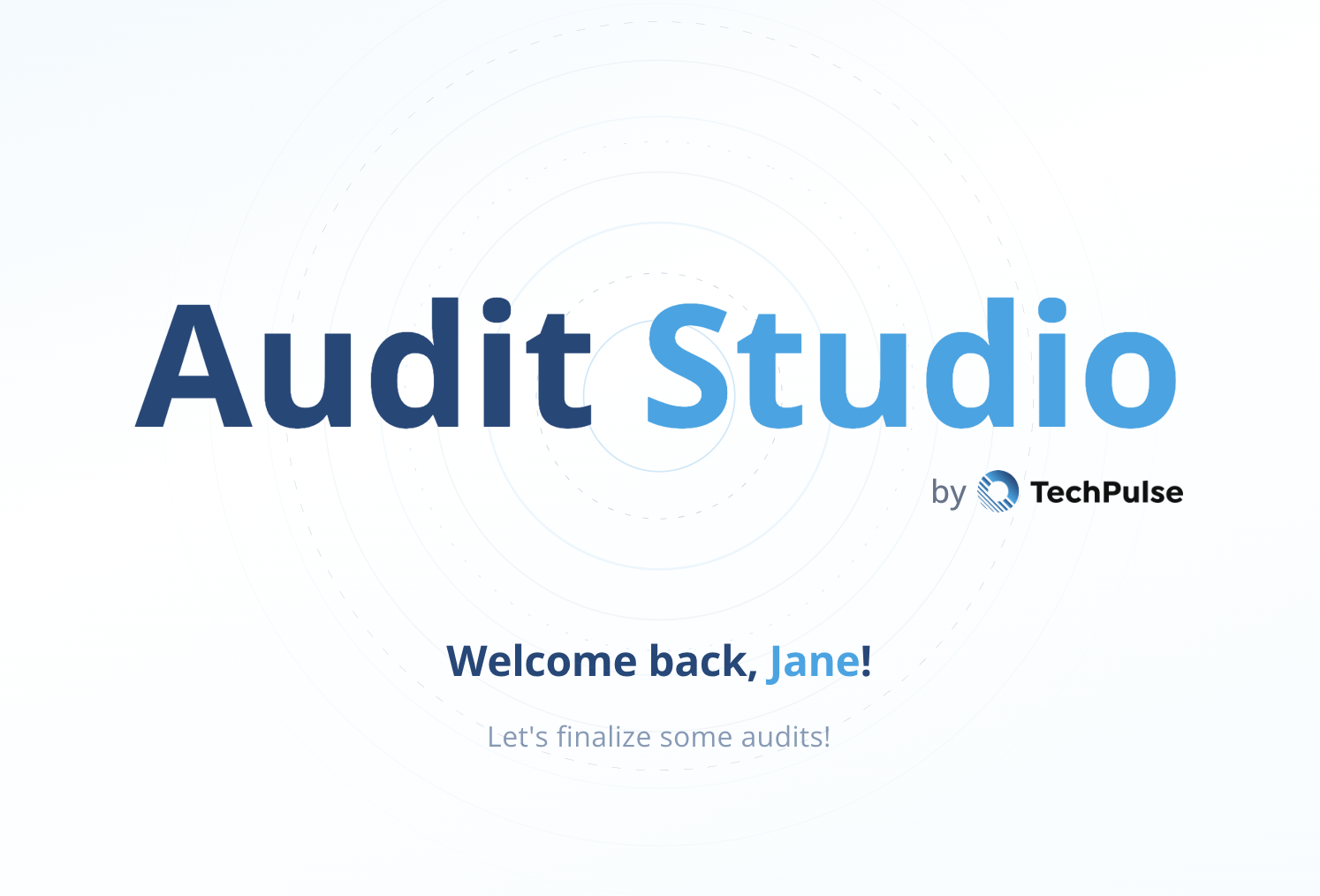 Dashboard welcome